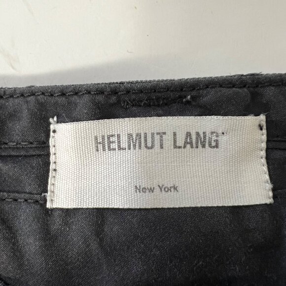 Helmut Lang Womens Slouchy Skinny Pants Gray Black Piece Dyed Cotton size 29 - Picture 11 of 14